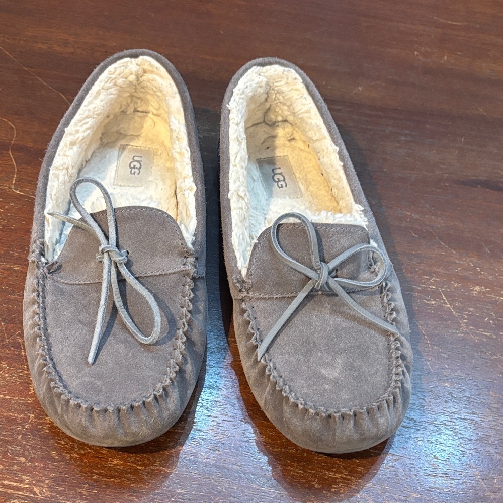 UGG‎ Men’s grey Suede Moccasin Slippers